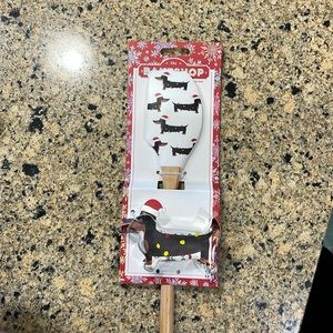 Dachshund Christmas spatula and cookie cutter